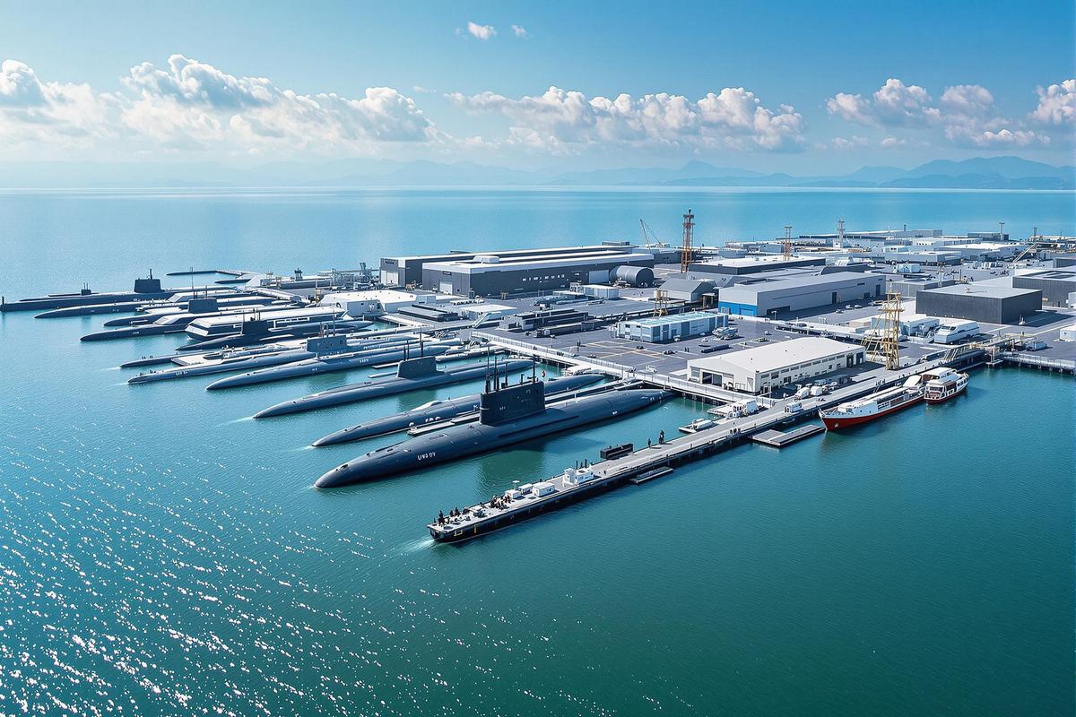 Google Earth révèle 6 sous-marins nucléaires sur une base chinoise.jpg